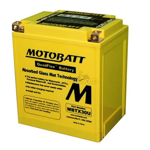 [바이크팩토리]MOTOBATT 밀폐형 무보수 AGM배터리 MBTX30U 할리데이비슨 투어러 12V32AH(KC인증제품)