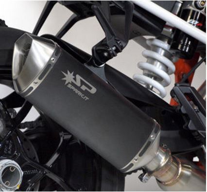 [해외]KTM DUKE 1290 스파크 일렉트로 블랙 슬립온 머플러