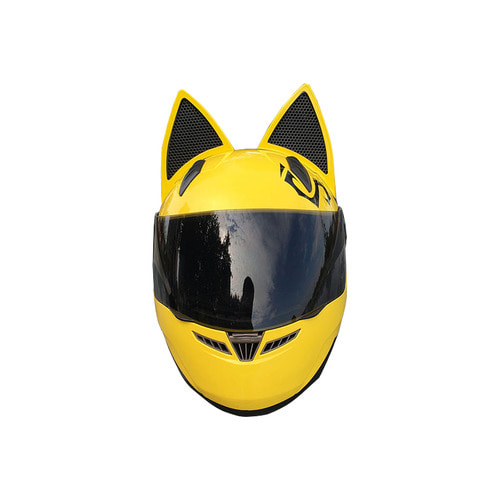 [해외] 고양이 귀 헬멧 (옐로우)