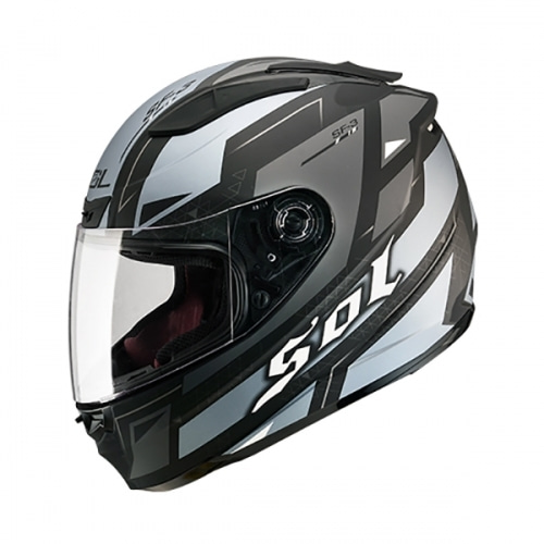 [바이크팩토리]SOL SF-3 레인저스 무광 블랙-그레이 풀페이스 헬멧 (사이즈 선택 가능)